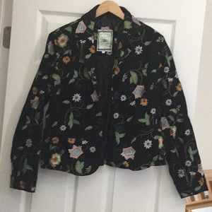 Black Embroidered Paparazzi Jacket M-L